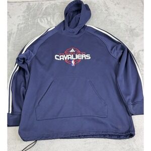 Vintage Y2K Cleveland Cavaliers Adidas NBA Hoodie Men's Size Large Blue